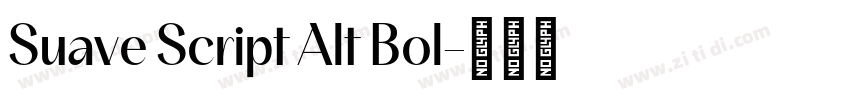 Suave Script Alt Bol字体转换